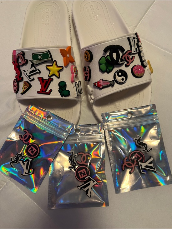 Source Unknown Other - Colorful Designer Croc Charm (4 Charms per set) 2 Sets Left